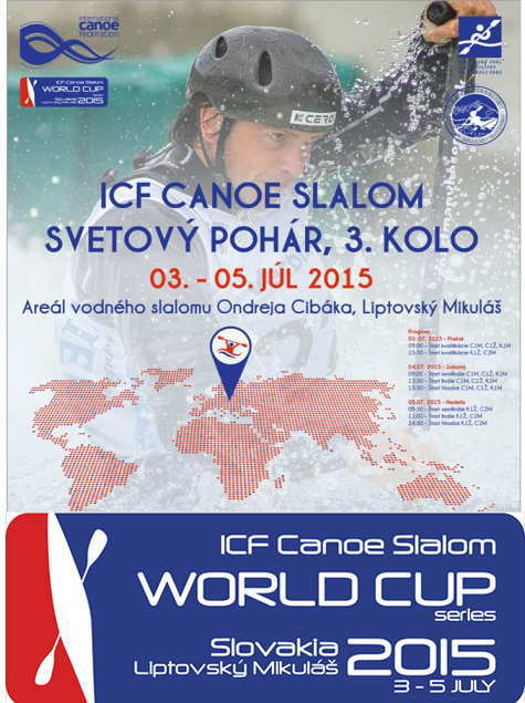 logo slawc3slovakia2015 - 2015カヌーカヤックスラローム決勝ゲート　WC3