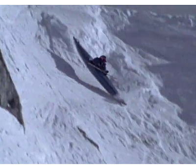 aho snowk - スノーカヤック初めてこの急斜面を克服した男