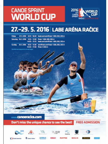 afiche 2016wc2 - canoe sprint WorldCup2　日本選手結果１