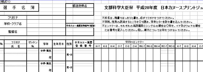 tit mkdh - 平成２８年度日本カヌースプリントジュニア選手権大会と選考会