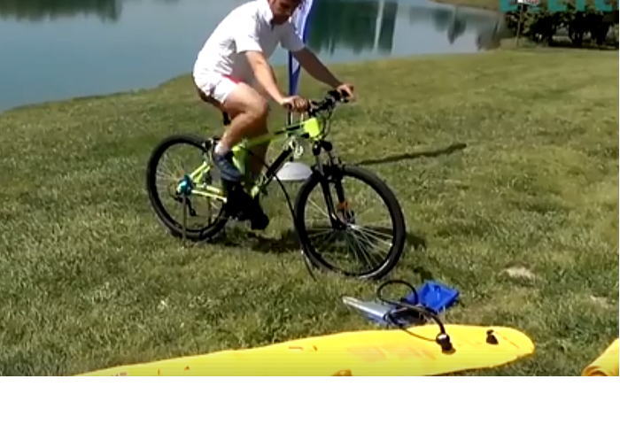 mountainbikefloat - マウンテンバイクをすぐに水上で走れるようにした男