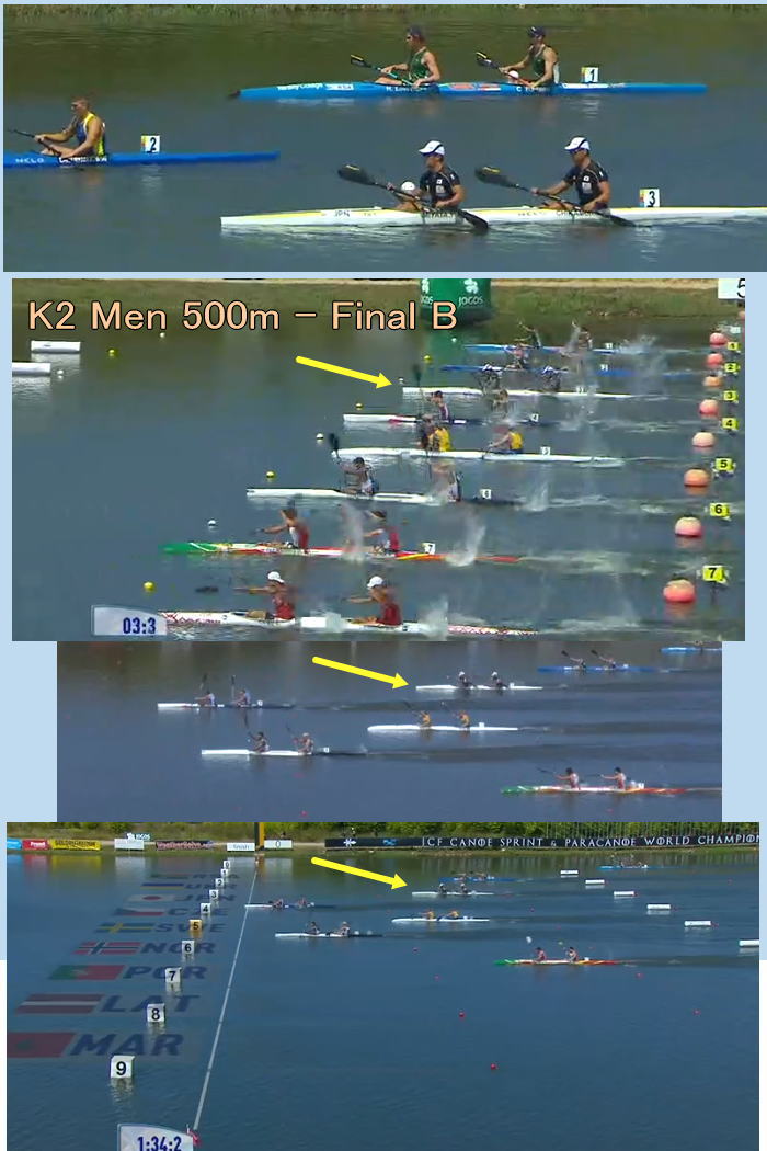 wch2018 k2m500 - 2018世界選手権ｶﾇｰｽﾌﾟﾘﾝﾄ最終日の日本選手結果