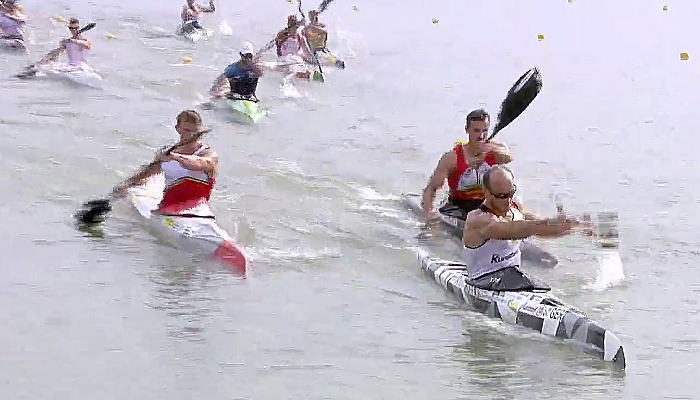 spr wch2019 5000k1m hoff top - 2019カヌースプリント世界選手権激漕男子5000m決勝