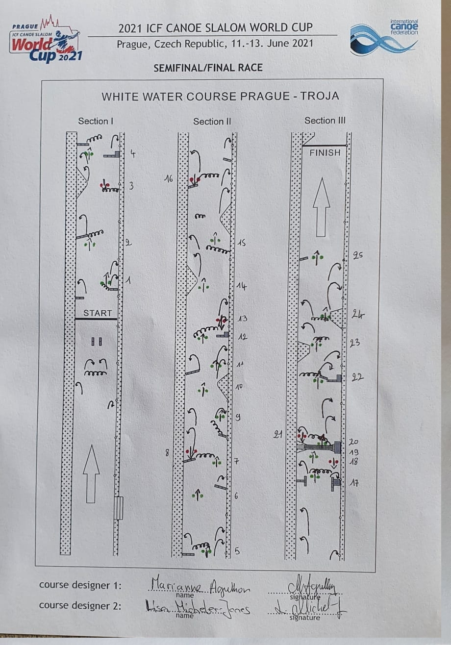 20210612slmwc 001coursedeginefinal - 2021 ICF CANOE SLALOM WORLD CUP PRAGUEチェコ