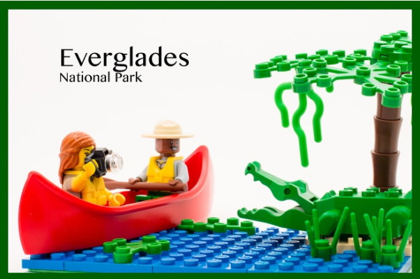lego canoe - 米　国立公園100周年記念LEGOでカヌー