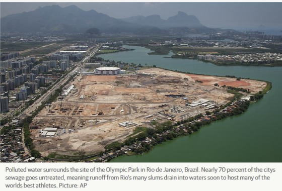 rio news02 - オリンピック　RIO　スプリント競技場の汚染状態　その2